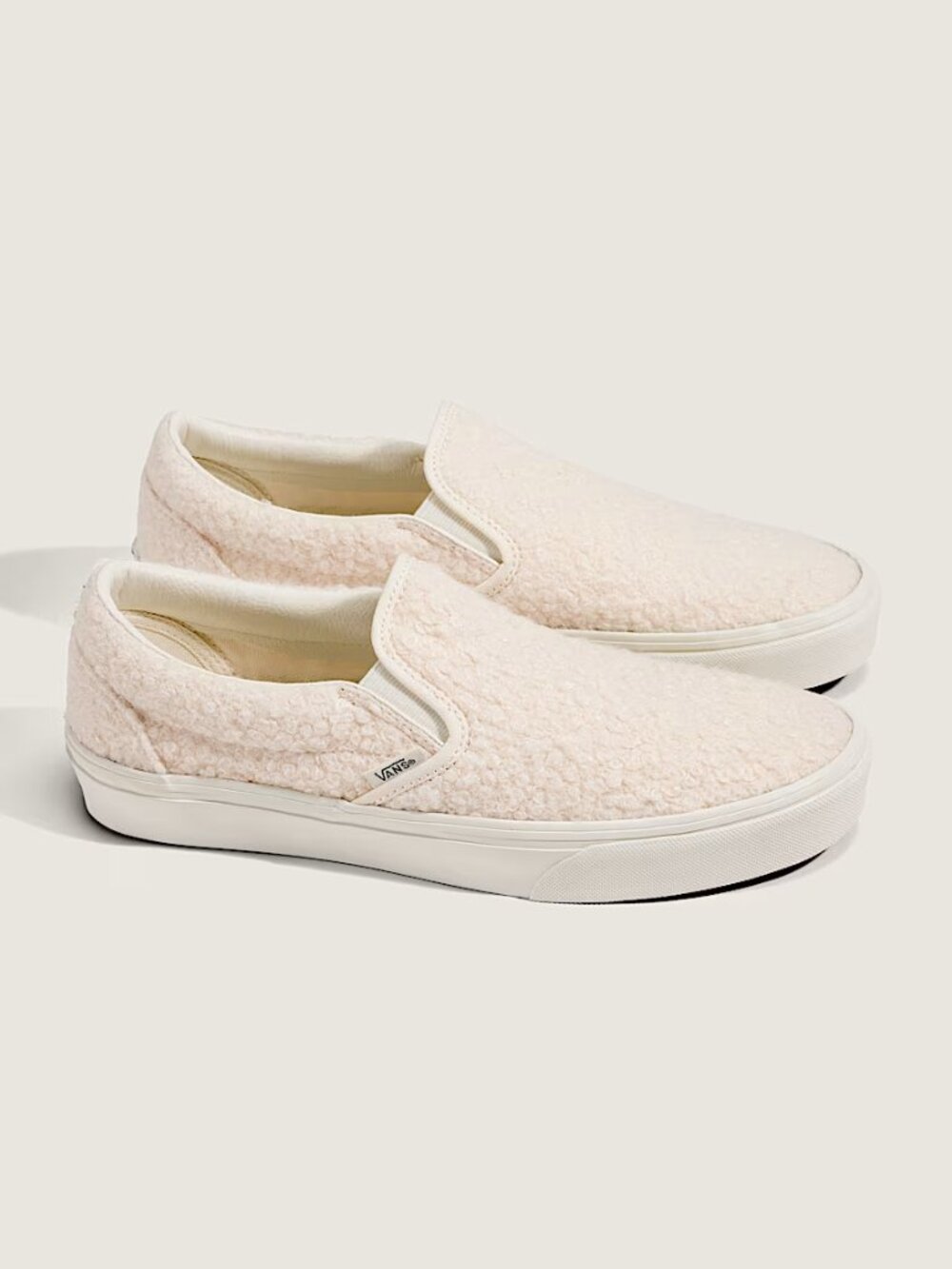 Vans Slip-On File Fleece Sneakers Skate Shoes Sherpa White VN000EACCJ7 US 13 - Picture 13 of 14